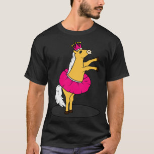 Niedliches Pferd tanzt als Ballerina T-Shirt