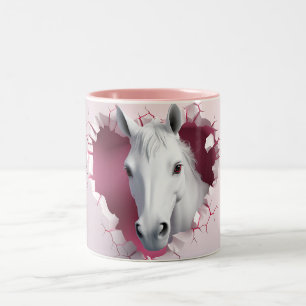 Niedliches Pferd Zweifarbige Tasse