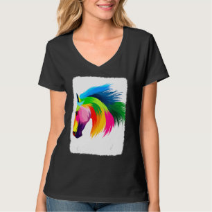 Niedliches Pferdekostüm - farbenfrohe Grafik für P T-Shirt