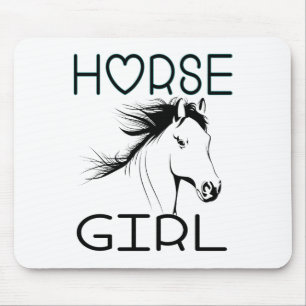 Niedliches Pferdemädchen Pferderasse CowgirlPferde Mousepad