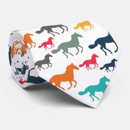 Niedliches Pferdemuster Krawatte