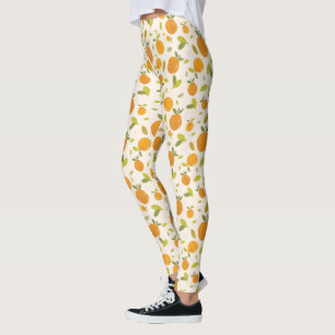 Niedliches Pfirsichfruchtmuster Leggings