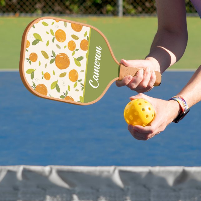 Niedliches Pfirsichfruchtmuster Pickleball Schläger (InSitu)
