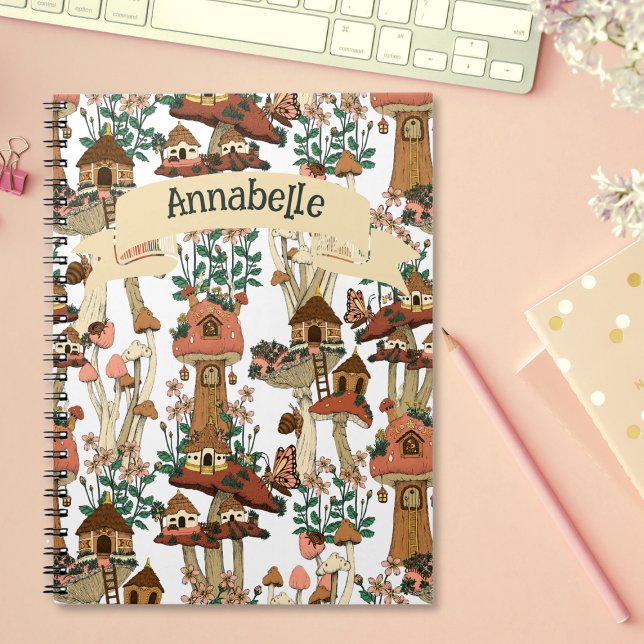 Niedliches Pfirsichkernmuster Muster Notizblock (Von Creator hochgeladen)