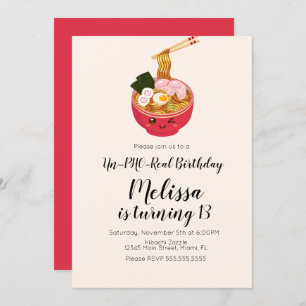 Niedliches Pho Oriental Geburtstagsessen Restauran Einladung