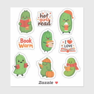 Niedliches Pickbook Lover Stickers Funny Cosy Fall Aufkleber
