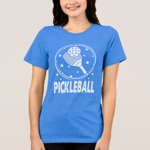 Niedliches Pickleball-Paddle und Pickleball Tri-Blend Shirt