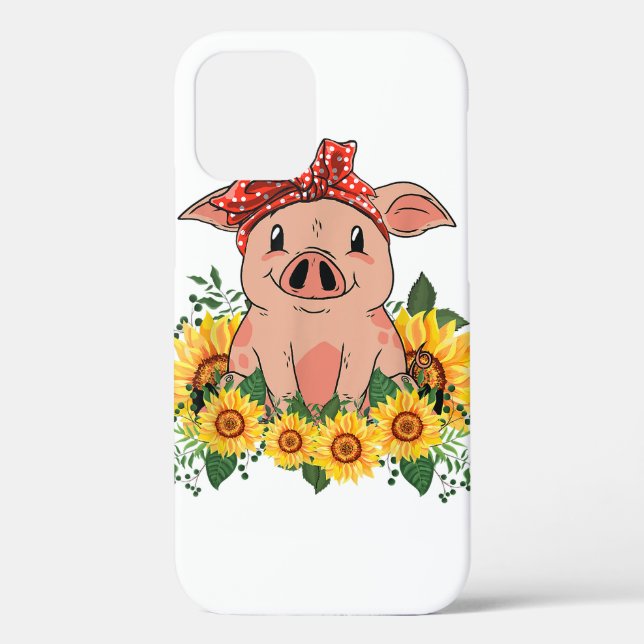 Niedliches Pig Funny Cartoon Telefongehäuse für iP Case-Mate iPhone Hülle (Rückseite)
