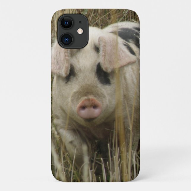 Niedliches Pig iPhone 3 Fall Case-Mate iPhone Hülle (Rückseite)