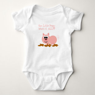 Niedliches Piggy Baby Strampler