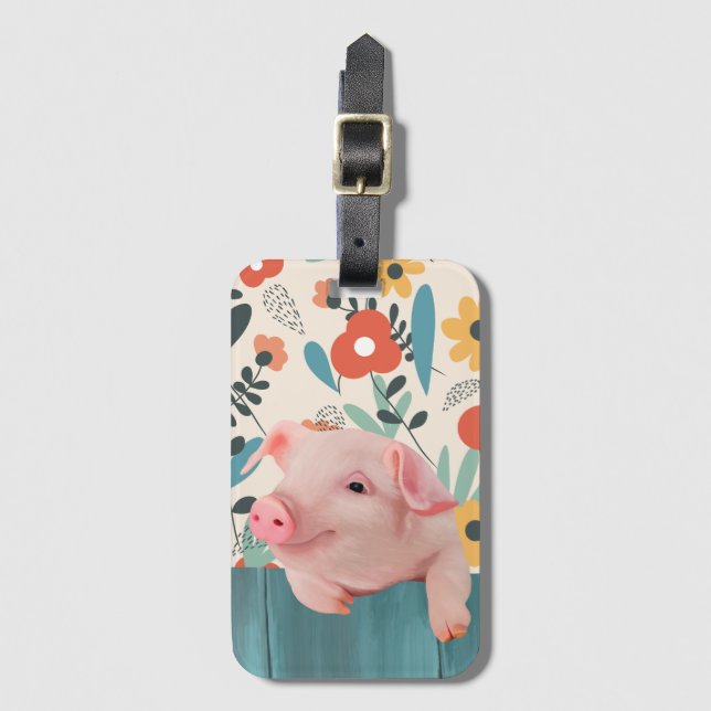 Niedliches Pigment/Niedliches Baby Gepäckanhänger (Vorderseite Vertikal)