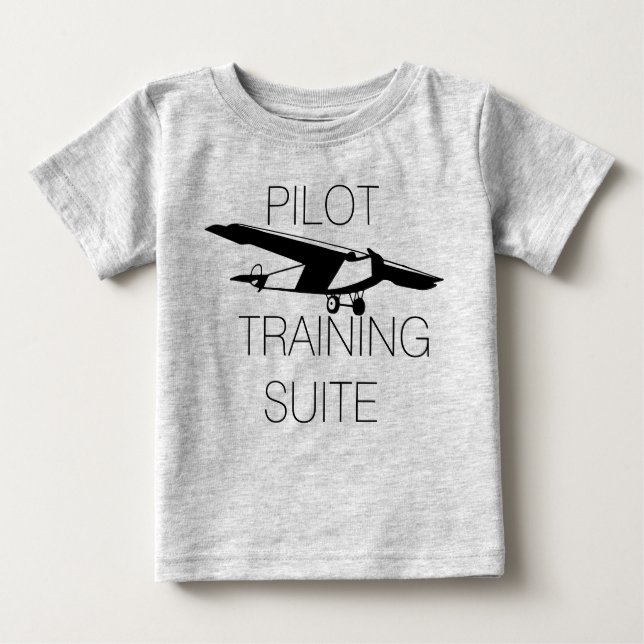 Niedliches Pilotprogramm Baby T-shirt (Vorderseite)