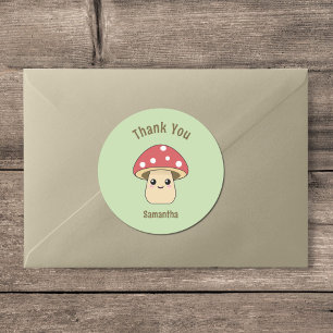 Niedliches Pilz Dankeschön Sticker
