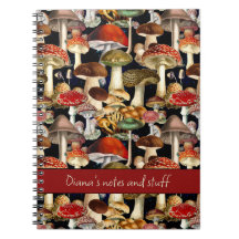 Niedliches Pilzpilzrotes schwarzes Muster