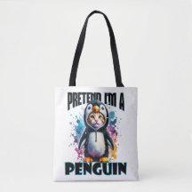 Niedliches Pinguin Cat Design für spielerische Kre