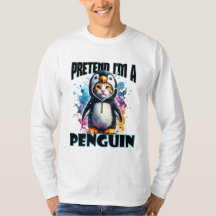 Niedliches Pinguin Cat Design für spielerische Kre