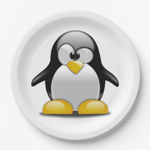 Niedliches Pinguin-Party-Plate für Kinder Pappteller