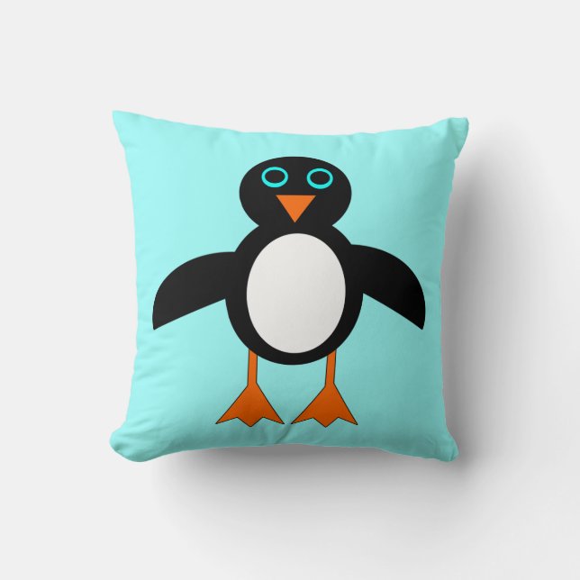 Niedliches Pinguin-Pillow Kissen (Vorderseite)