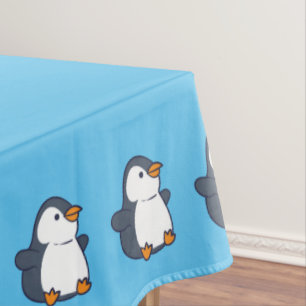 Niedliches Pinguin Winter Kindergeburtstag Party Tischdecke