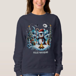 Niedliches Pinguin Winter Sweatshirt