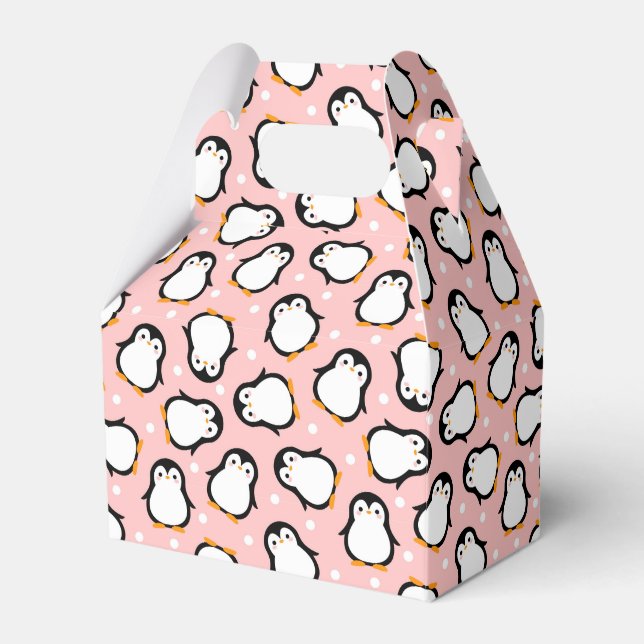 Niedliches Pinguinmuster Geschenkschachtel (Vorderseite)