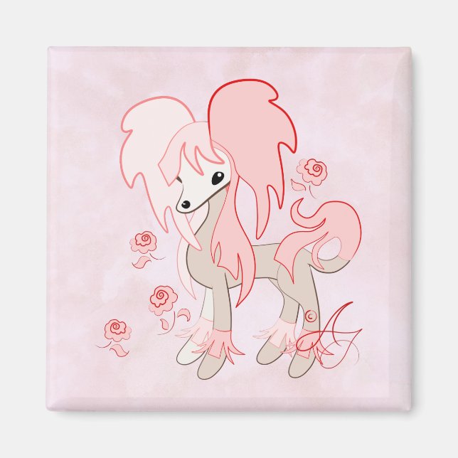 Niedliches Pink auf Chinesisch Magnet (Vorne)