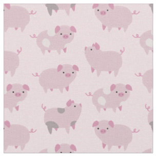 Niedliches Pink Baby Pantoletten Muster & Dots Stoff