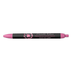 Niedliches Pink Black Supplements Reinigungsservic Kugelschreiber