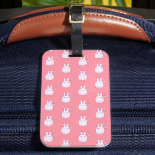 Niedliches Pink Bunnies-Muster Gepäckanhänger