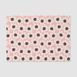 Niedliches Pink Daisy Blume Muster Seidenpapier