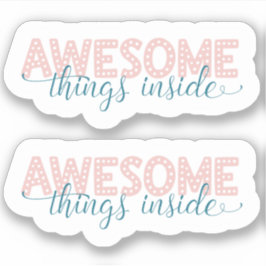 Niedliches Pink für kleine Unternehmen Danke-Aufkl Aufkleber