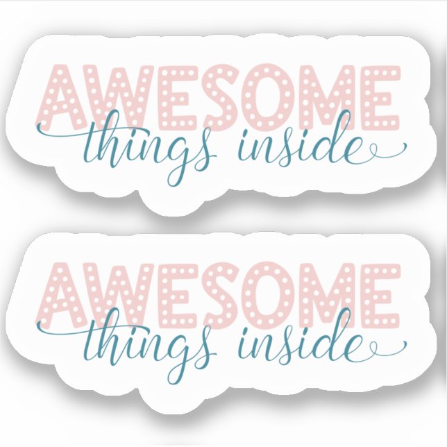 Niedliches Pink für kleine Unternehmen Danke-Aufkl Aufkleber (Vorderseite)