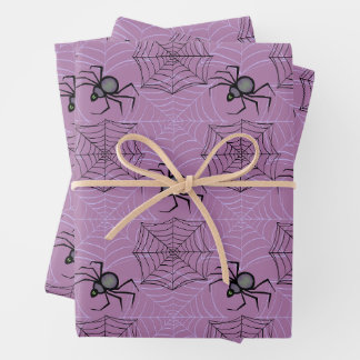 Niedliches Pink Spiole Halloween Wrapping Paper Se Geschenkpapier Set
