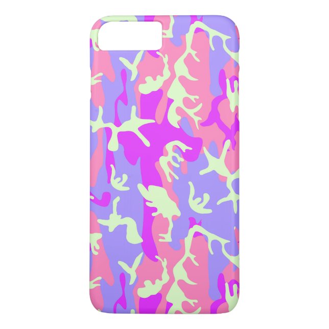 Niedliches pinkfarbiges digitales Tarnmuster Case-Mate iPhone Hülle (Rückseite)