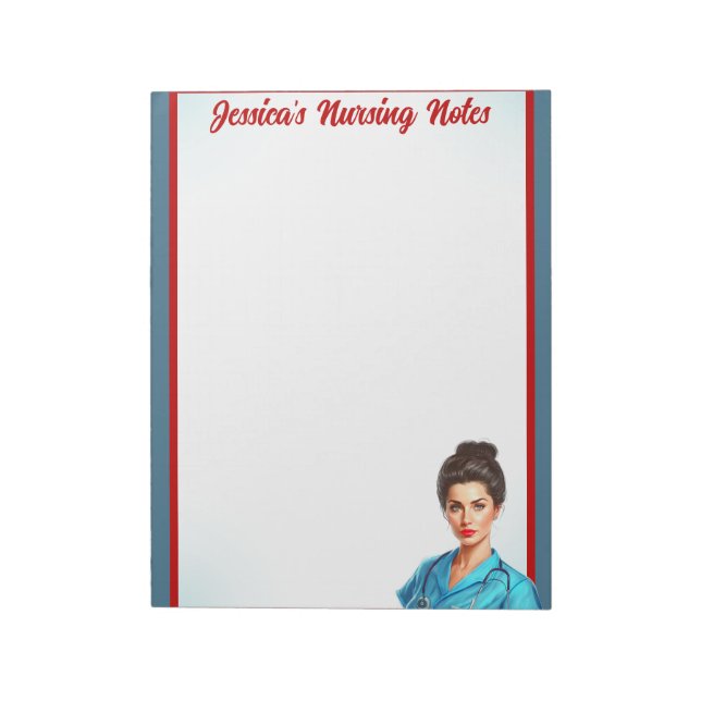 Niedliches Pinup_ Nahrung in meinem Blut Notizblock (Rotiert)