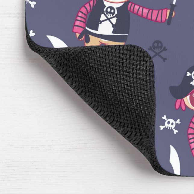 Niedliches Pirate Panda Bear Pattern Mousepad (Ecke)