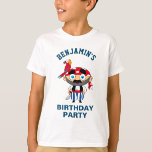 Niedliches Piraten-Kindergeburtstag-Party T-Shirt