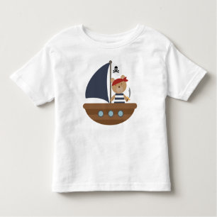 Niedliches Piratenschiff Kleinkind T-shirt