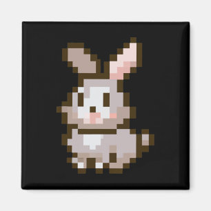 Niedliches pixeliges Ostervideospiel Ostersonniges Magnet