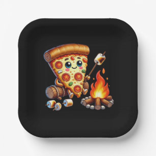 Niedliches Pizza-Party Pappteller
