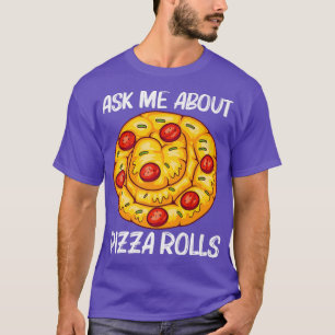 Niedliches Pizza-Roll-Design für Männer Pizzeria F T-Shirt