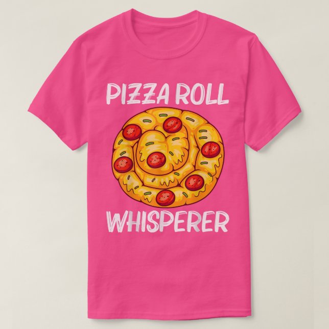 Niedliches Pizza-Roll-Design für Männer Pizzeria F T-Shirt (Design vorne)