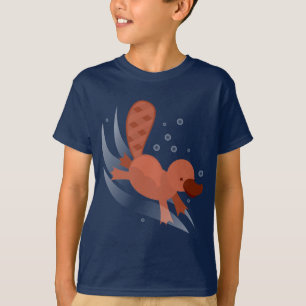 niedliches Platypus Tauchen T-Shirt