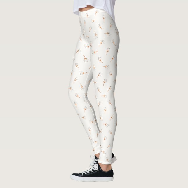 Niedliches Polka Dot Blume Muster Leggings (Links)