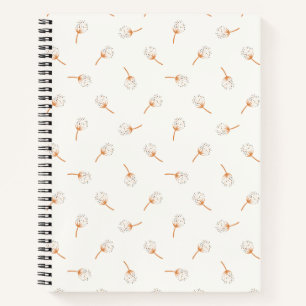 Niedliches Polka Dot Blume Muster Notizbuch