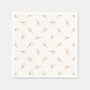 Niedliches Polka Dot Blume Muster Serviette