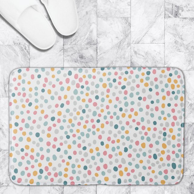Niedliches Polka Dot Spot Muster Badematte (Von Creator hochgeladen)
