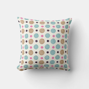 Niedliches Polka Dots Muster Kissen