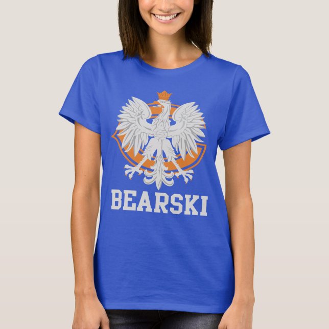 Niedliches polnisches Bearski Erbe Chicagos T-Shirt (Vorderseite)