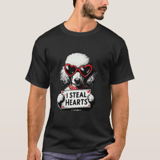 Niedliches Poodle I Stearts Kinder Männer Frauen P T-Shirt